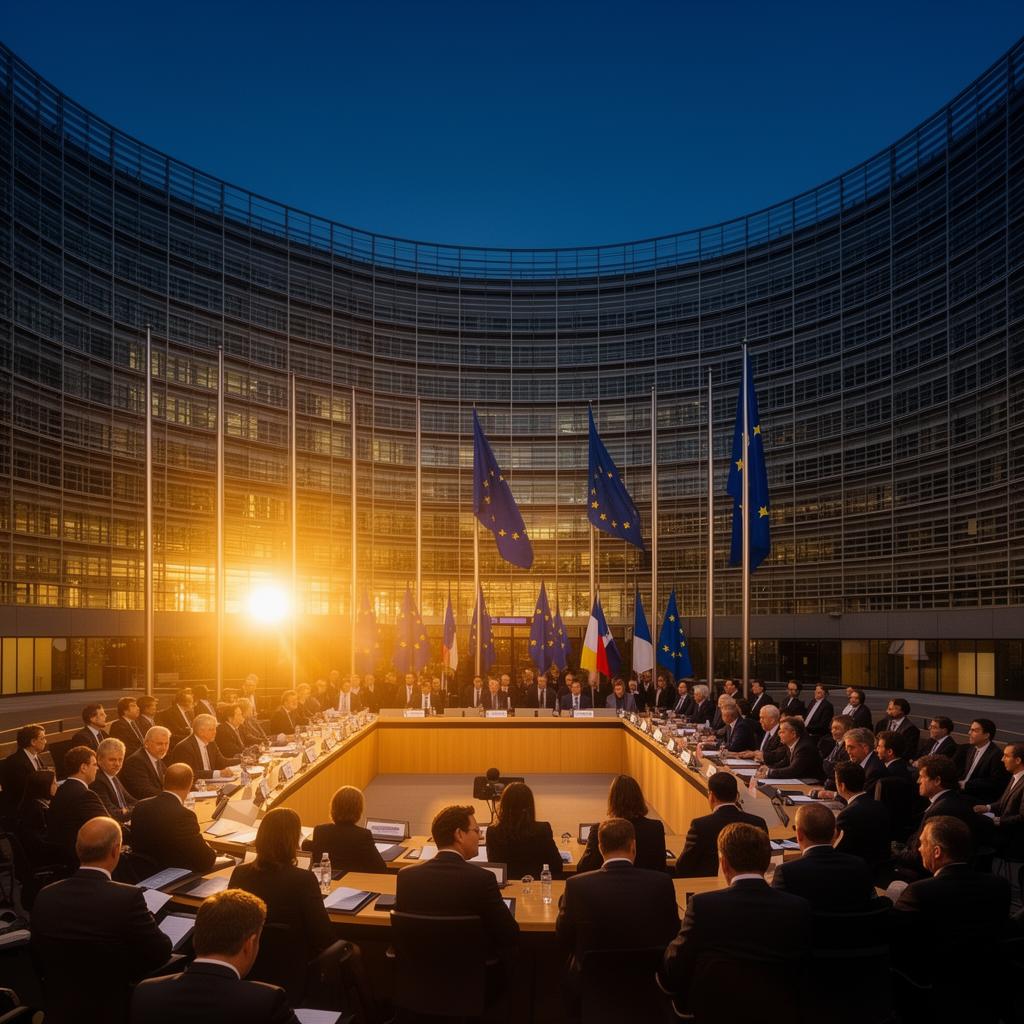 European Parliament building in Brussels